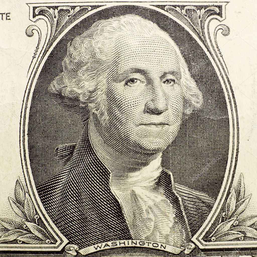 Portrait of the president Washington — Stock Photo © DenisFesenko #5781102