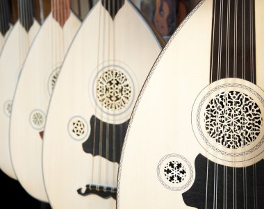 Ud, a Turkish instrument clipart