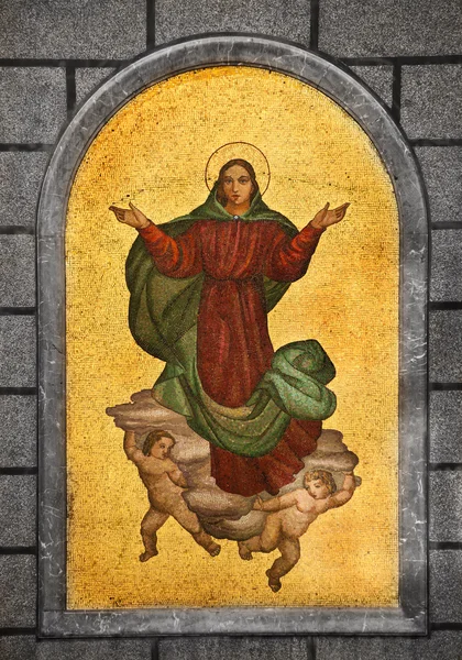 Діви Марії мозаїка — стокове фото