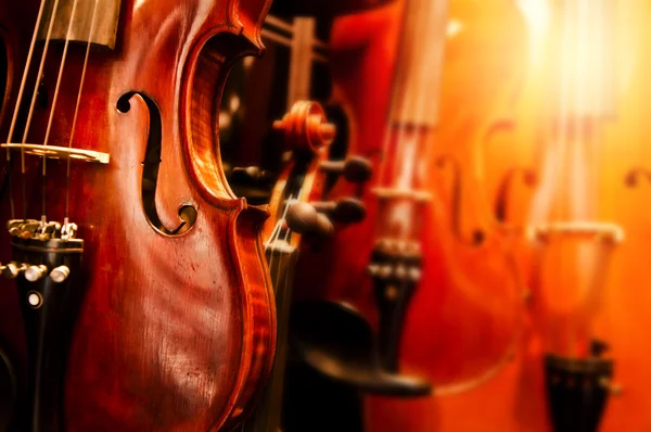 Close-up van viool kopie ruimte — Stockfoto