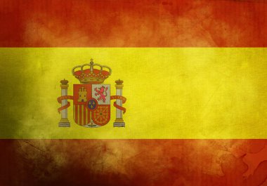 Grunge Spanish Flag clipart