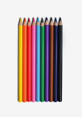 Isolated colorpens clipart