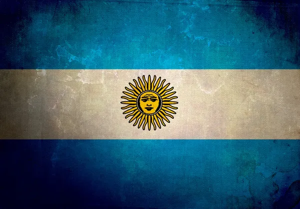 Granica flagą Argentyny — Zdjęcie stockowe
