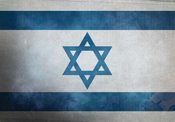 Grunge Israeli Flag — Stockfoto