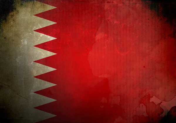 Flaga Bahrajnu grunge — Zdjęcie stockowe