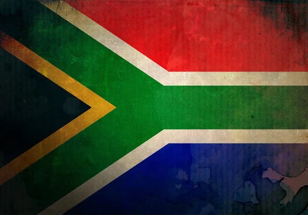 Grunge Sudafrica bandiera — Foto Stock