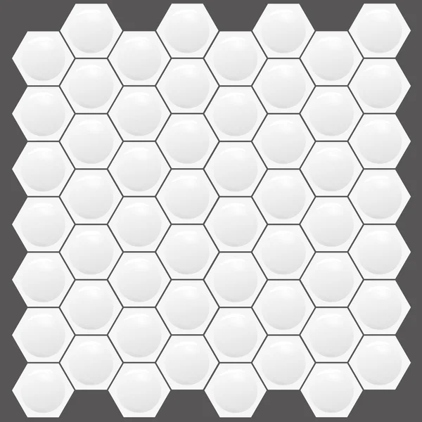 Texture hexagonale à la recherche réelle — Image vectorielle