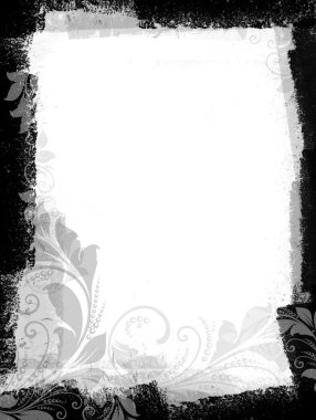 Grungy Black and White Space clipart