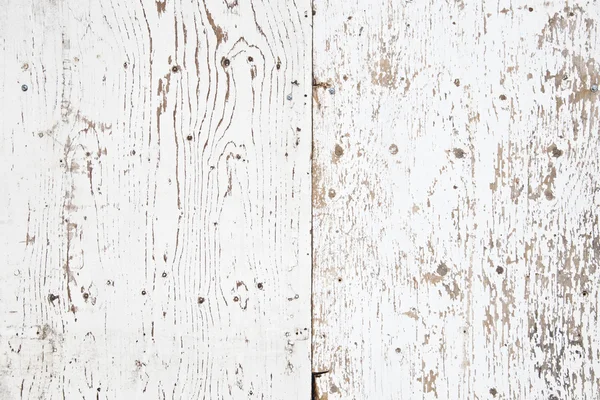 Textura de madera vieja pintada blanca —  Fotos de Stock