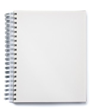 Blank Spiral Notebook clipart