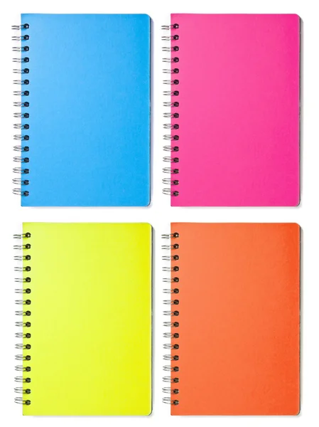 Cuadernos de Color en Blanco — Foto de Stock