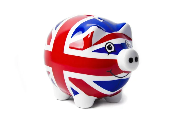 Britse piggy bank — Stockfoto