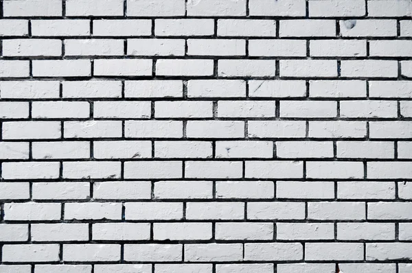 正方形の白いレンガの壁の背景 — ストック写真