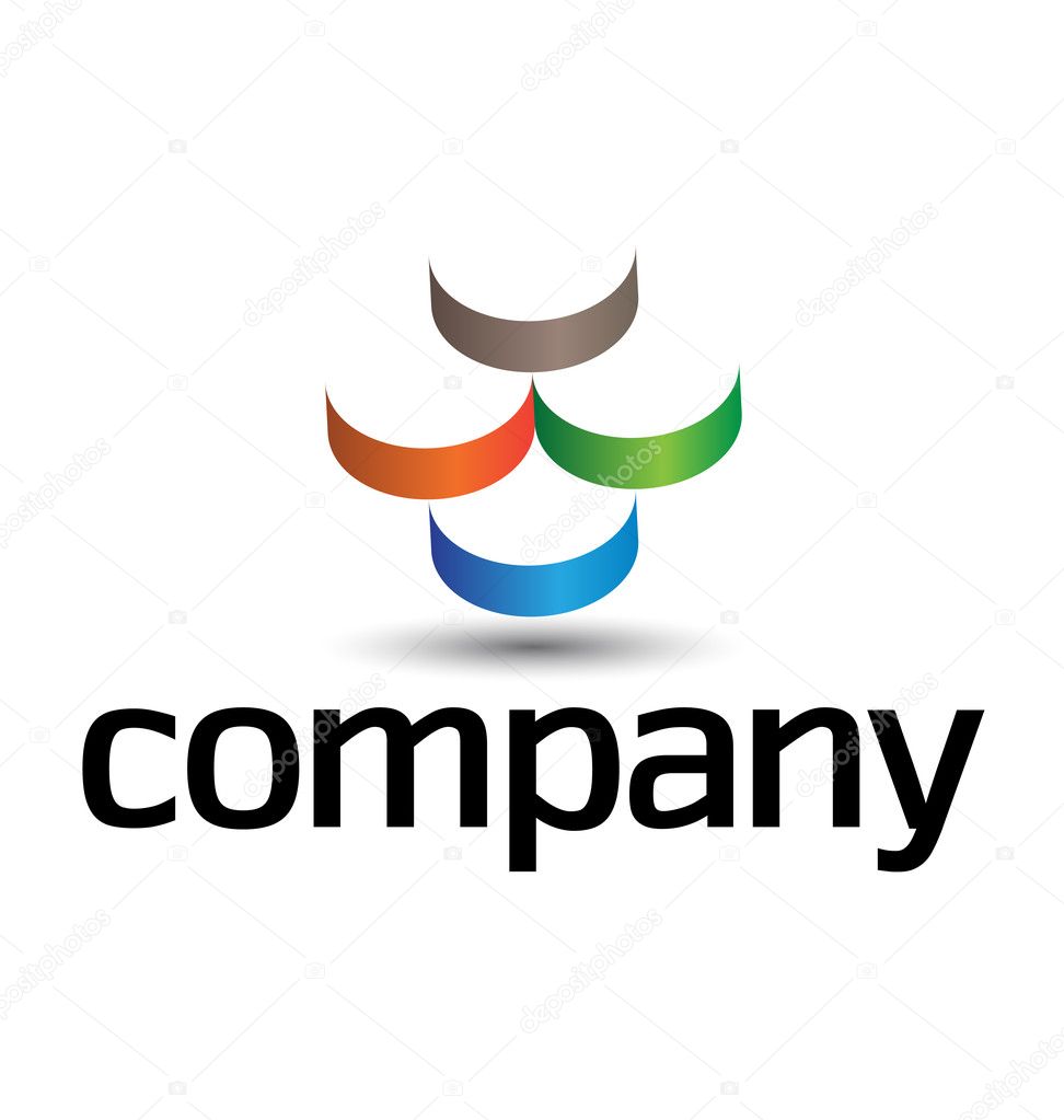 A very modern, fresh and trendy design element for your company, fully editable.