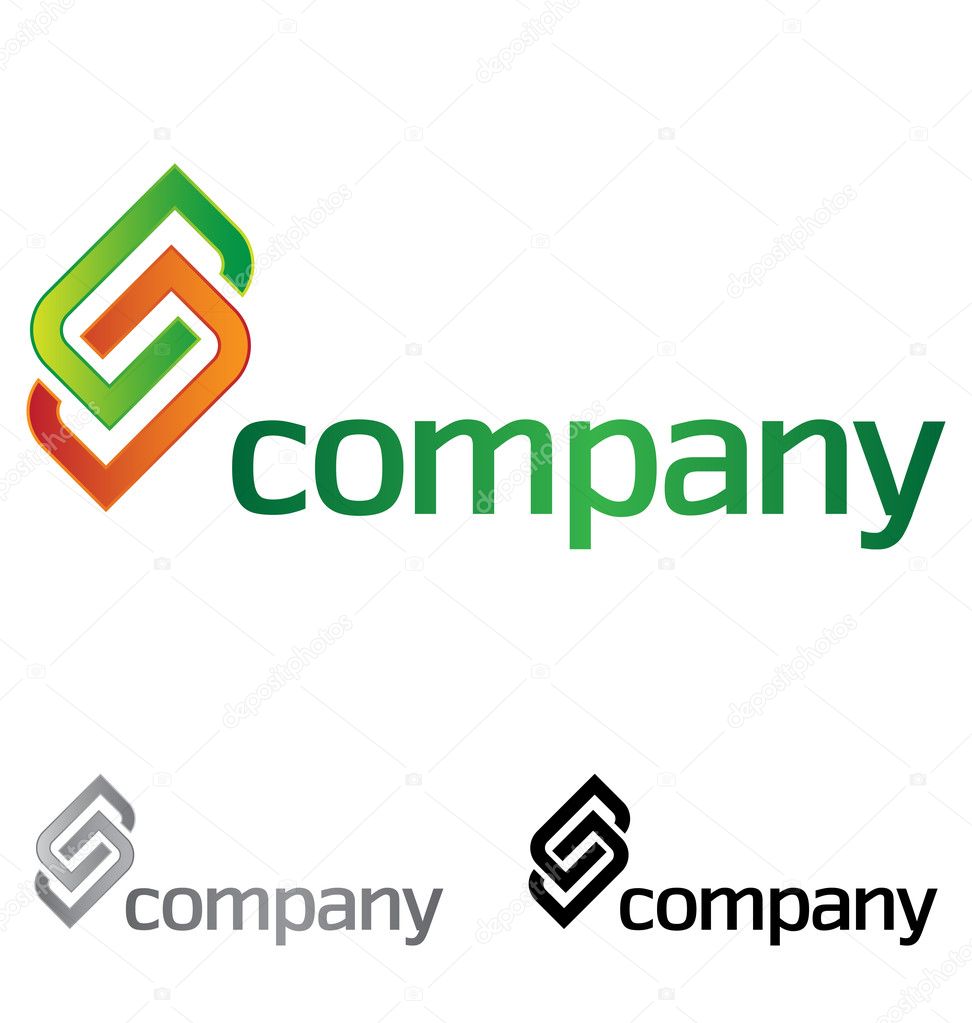 A very modern, fresh and trendy design element for your company, fully editable.