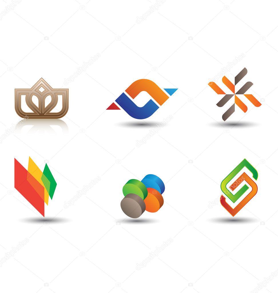 A very modern, fresh and trendy design element for your company, fully editable.