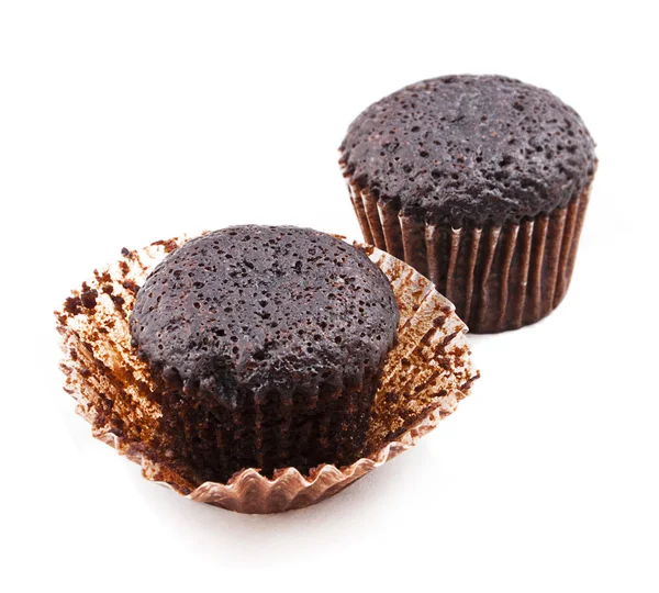2 pieces of tiny brownies — Stock Photo, Image