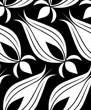 Ottoman Tulip Seamsless Pattern clipart