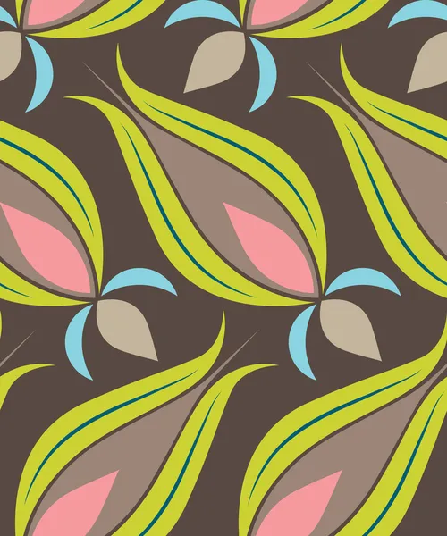 Ottomaanse tulip seamsless patroon — Stockvector