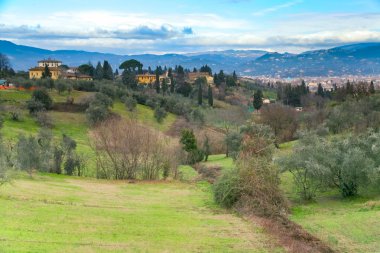 Floransa yakınlarındaki Tuscan tepe