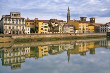 Quay of Arno in Florence clipart