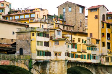 View on Ponte Vecchio in Florence clipart