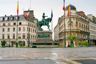 Monument of Joan of Arc in Orleans, France clipart