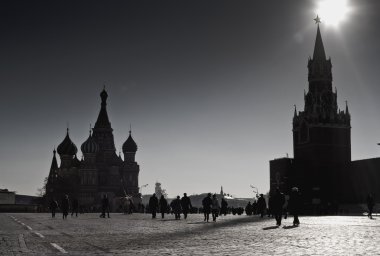 Red Square in Moscow clipart