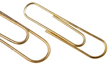 Yellow metal staple clipart