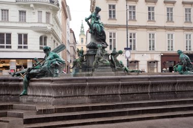 Fountain Donnerbrunnen in Vienna, Austria clipart