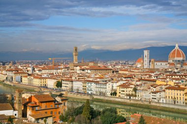 View on Florence from from Michelangelo Park clipart