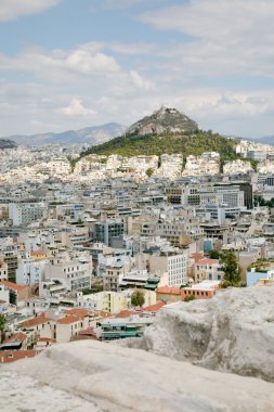 View on Athens and Lycabettus hill clipart