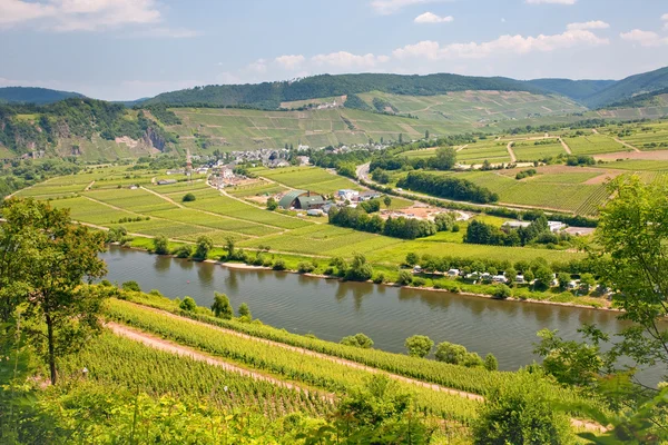 Moselle vadiden dağın görüntüleyin — Stok fotoğraf