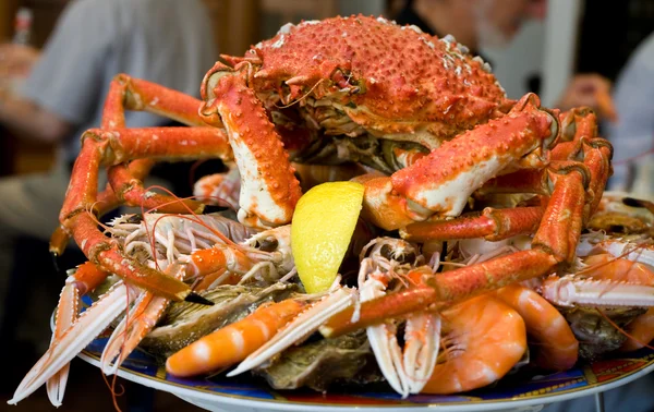 Crabe sur assiette — Photo
