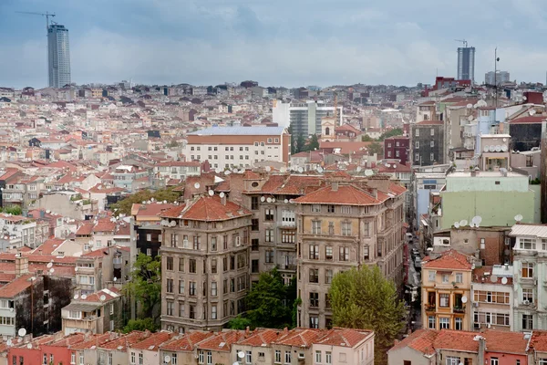 Στέγες των σπιτιών, Κωνσταντινούπολη, Τουρκία — Φωτογραφία Αρχείου