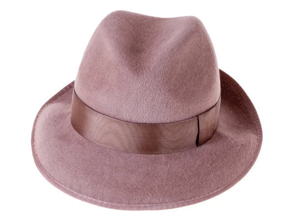 Brown felt man's hat — Stock Photo, Image