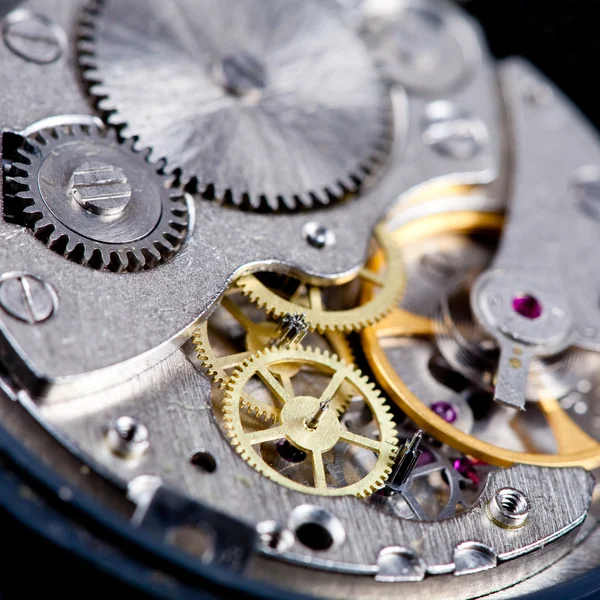 Ingranaggi di orologi da polso — Foto Stock