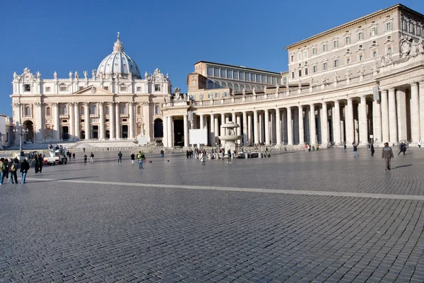 Plaza San Pedro en el Vaticano — Foto de Stock