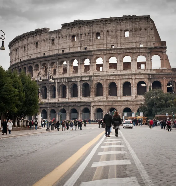 Droga do Koloseum — Zdjęcie stockowe