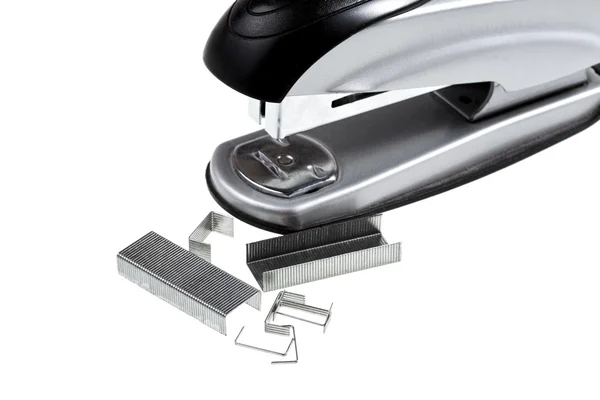 Staples of office stapler close-up — Stock Photo, Image