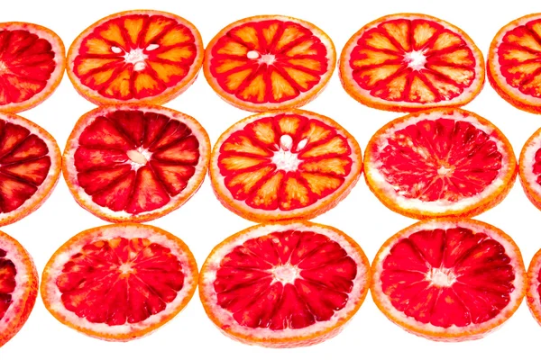 Stock image Rows of sliced blood orange