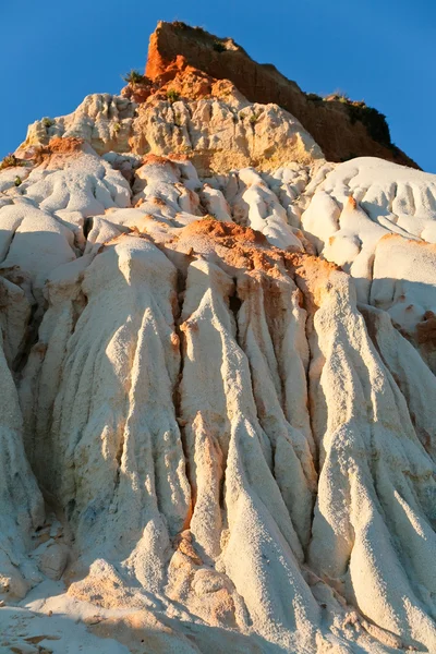 stock image Mountain from white and orange sand