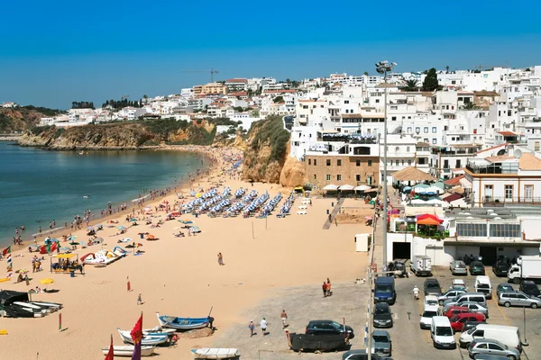 Beach in town Albufeira, Portugal — Stock Photo, Image