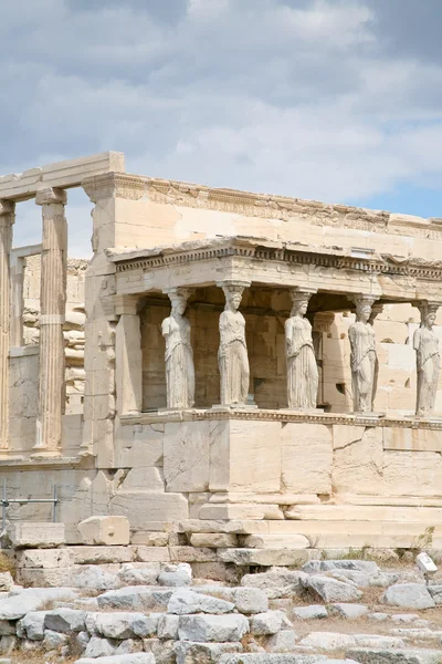 The Porch of the Caryatids of The Erechtheum temple — Stock Photo, Image