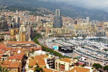 Panorama of Monaco clipart