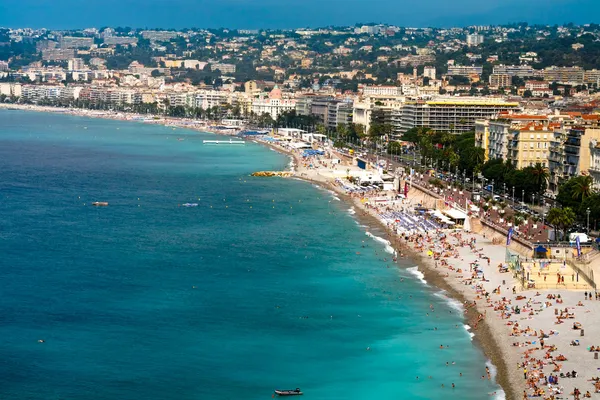 Vista na costa Azure em Nice — Fotografia de Stock