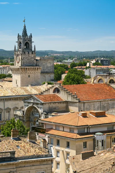 Vista para a cidade medieval Avignon, França — Fotografia de Stock