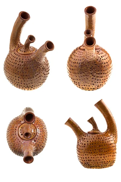 Tetera de cerámica marrón — Foto de Stock