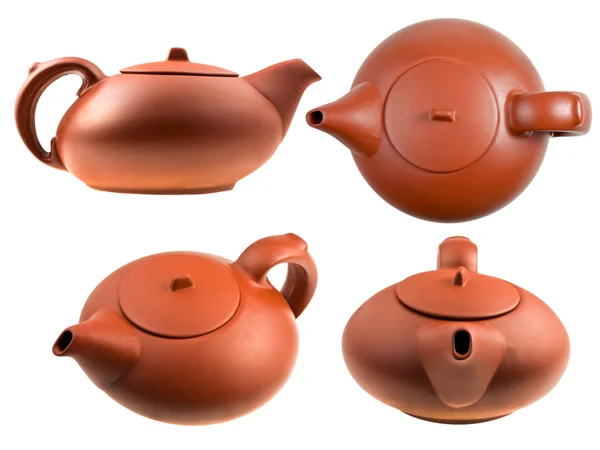 棕色中国茶壶 — 图库照片