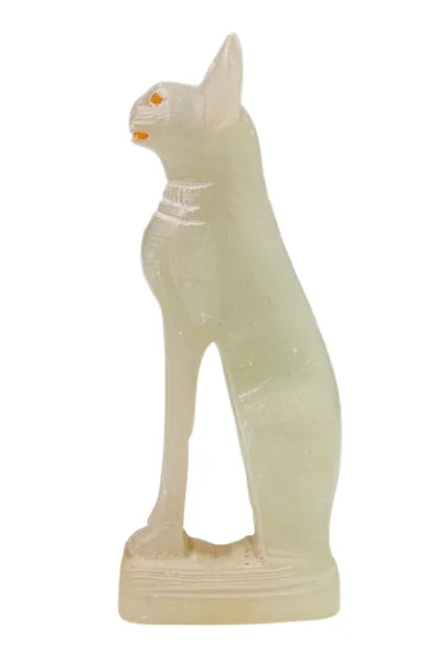 Gatto - Statuetta egiziana in amianto — Foto Stock